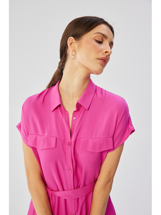 Stylove Stylove Sukienka codzienna S364 Różowy Comfortable Fit