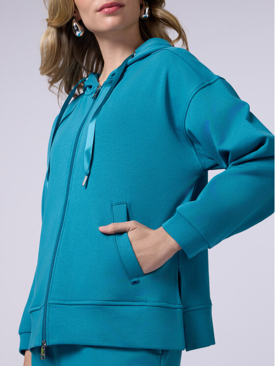 Oltre Oltre Felpa G863J104015N024 Turchese Regular Fit
