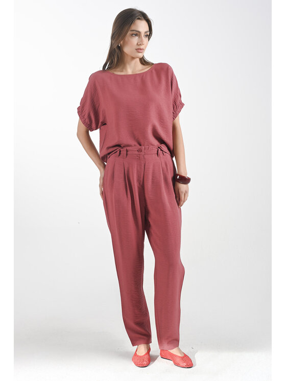 Femestage Femestage Dámske nohavice Femestage AB BASE TRU2060-004 Ružová Regular Fit