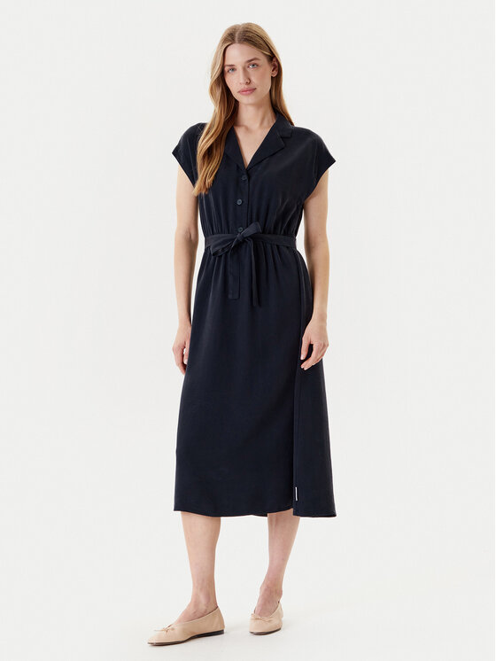 Marc O'Polo Marc O'Polo Hemdkleid 500 0006 770 Dunkelblau Regular Fit