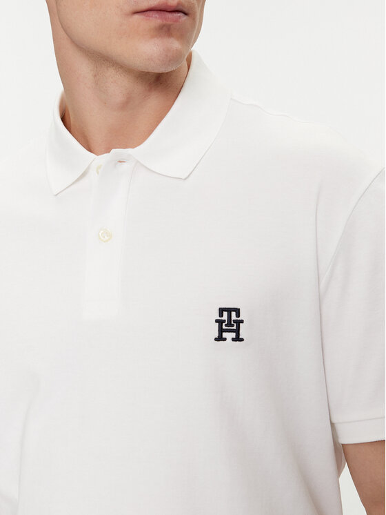 Tommy Hilfiger Tommy Hilfiger Polokošeľa Interlock MW0MW34783 Biela Regular Fit