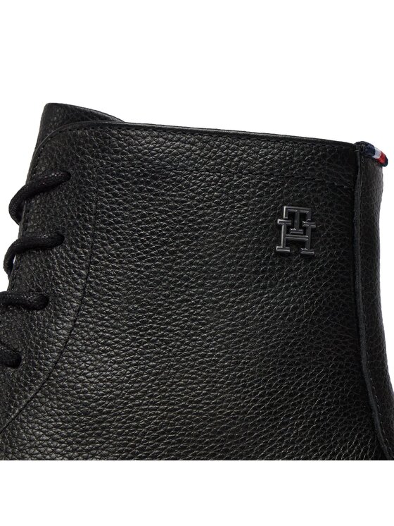 Tommy Hilfiger Tommy Hilfiger Μπότες Comfort Cleated Termo Lth Boot FM0FM04651 Μαύρο