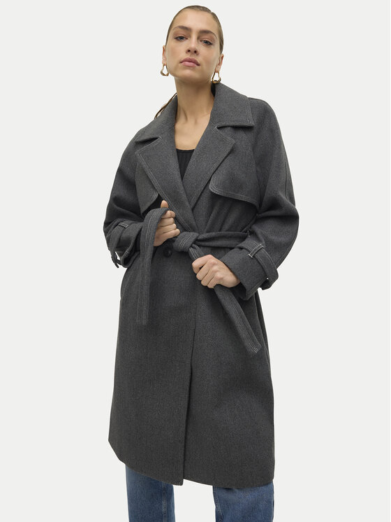 Vero Moda Vero Moda Prechodný kabát Pop Miley 10319995 Sivá Regular Fit