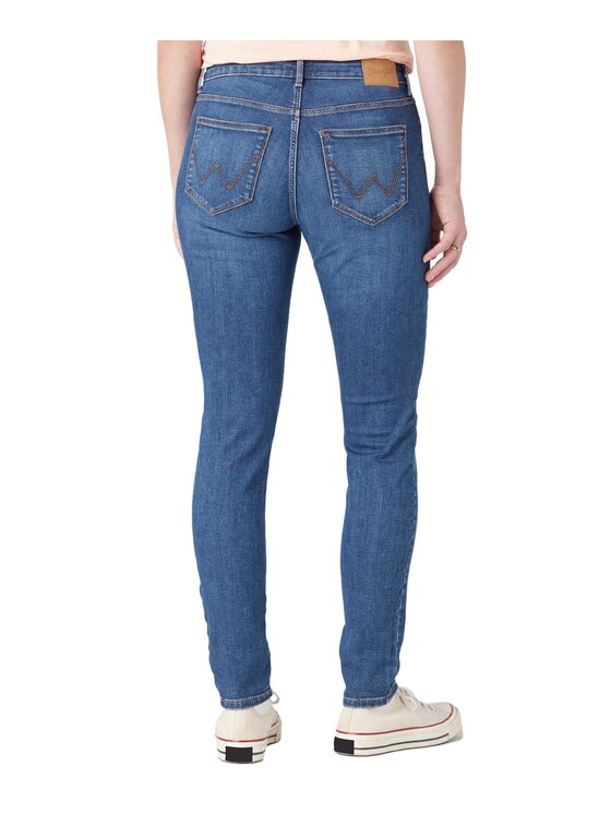 Wrangler Wrangler Jeansy W28KCL43H Niebieski Skinny Fit