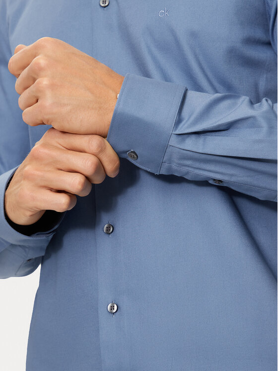 Calvin Klein Calvin Klein Риза K10K113546 Син Regular Fit
