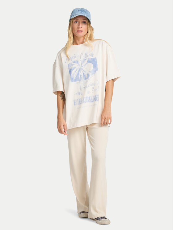 Billabong Billabong T-shirt This Sunny Time EBJZT00479 Bianco Loose Fit