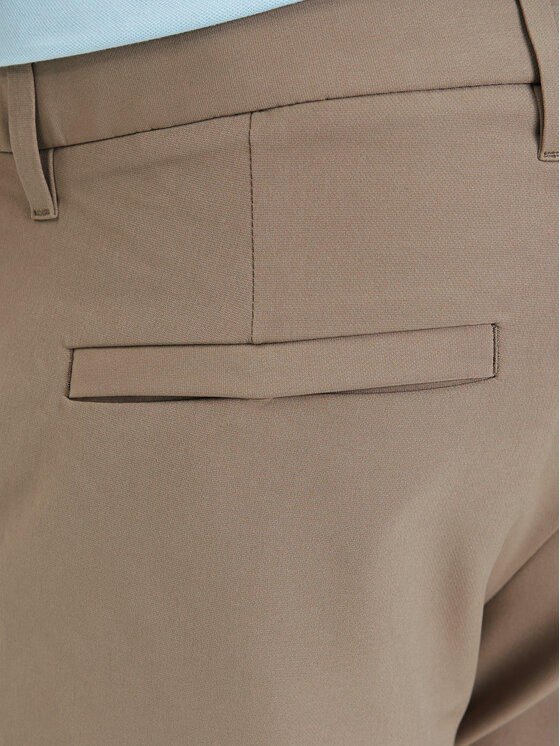 BOSS BOSS Kalhoty z materiálu T_Commuter 50534303 Zelená Slim Fit