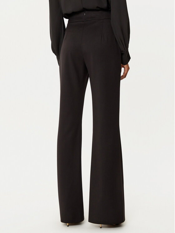 Rinascimento Rinascimento Medžiaginės kelnės CFC0121884003 Juoda Regular Fit