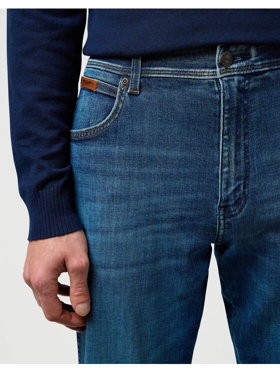 Wrangler Wrangler Jeansy TEXAS SLIM Niebieski Slim Fit