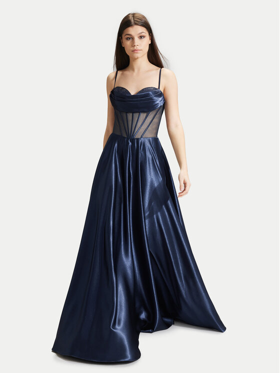 Hey Kyla Večerné šaty 5AG019HK Tmavomodrá Slim Fit