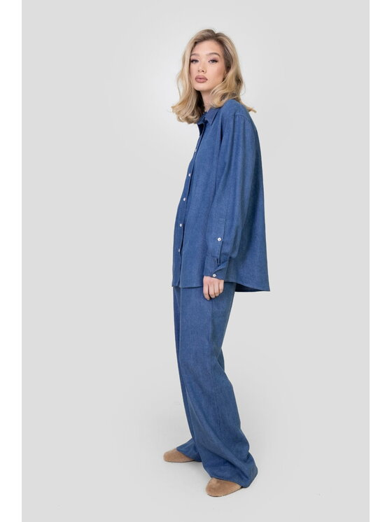 Me complete Me complete Koszula jeansowa Koszula Royce Denim Granatowy Oversize