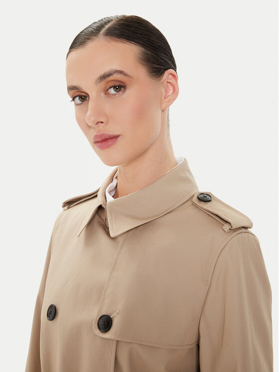 Tommy Hilfiger Tommy Hilfiger Trenčas WW0WW42133 Smėlio Slim Fit