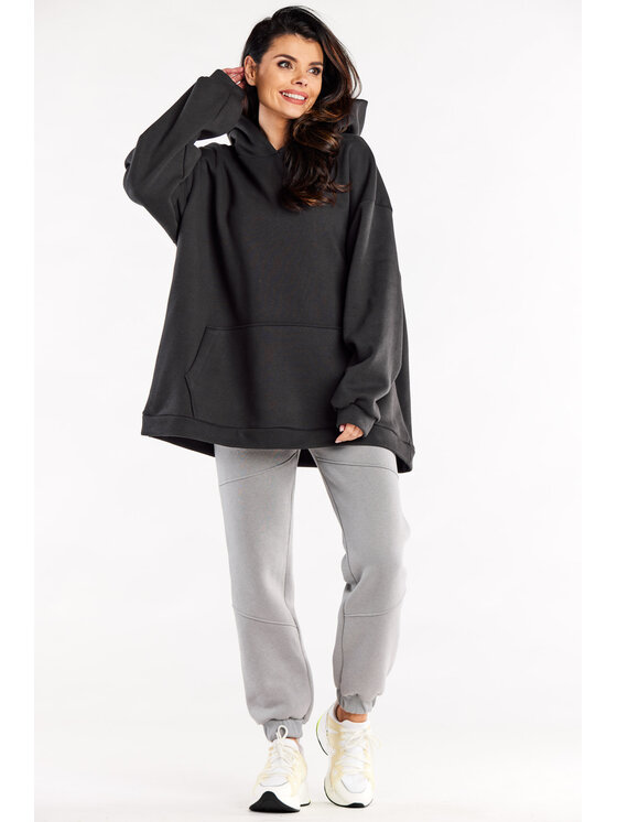 Infinite You Infinite You Felpa M323 Grigio Basic Fit