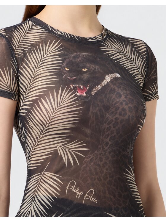 PHILIPP PLEIN PHILIPP PLEIN T-Shirt 32159 Černá Skin Tight Fit