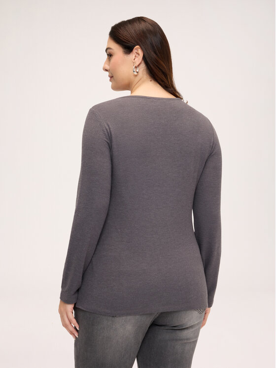 Fiorella Rubino Fiorella Rubino T-Shirt G02BL009653N023 Szary Regular Fit