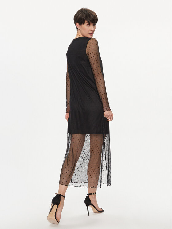 Pieces Pieces Sukienka koktajlowa 17146719 Czarny Regular Fit