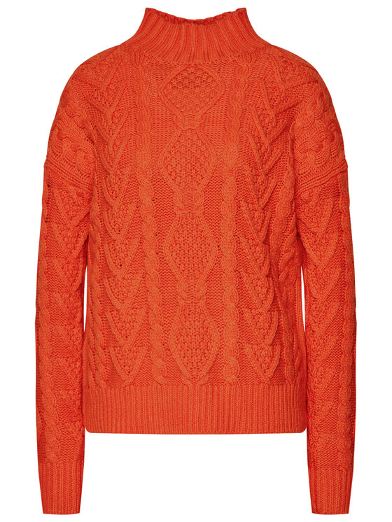 LAUREN RALPH LAUREN Lauren Ralph Lauren Pullover Mock 200808261 Orange Relaxed Fit