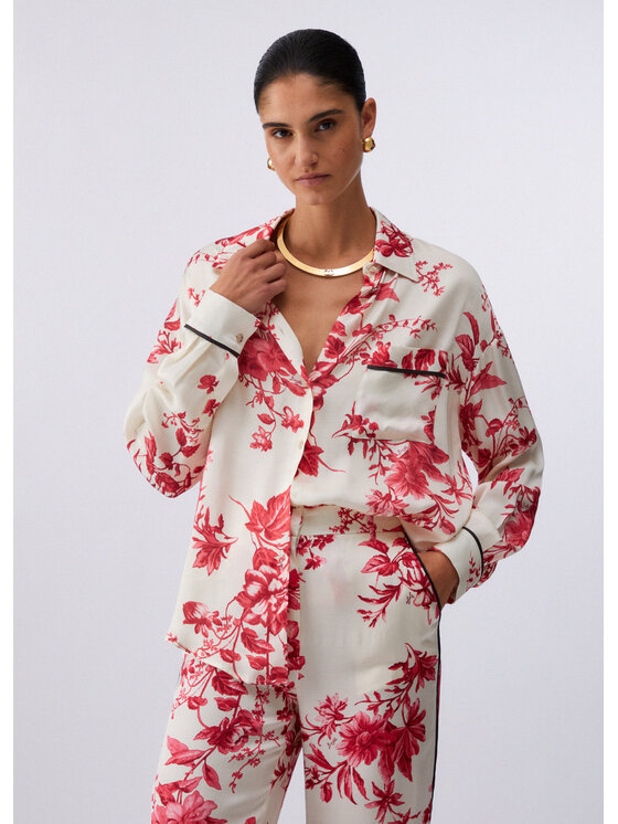 Liu Jo Liu Jo Camicia CA6366TS061P9626 Rosso Loose Fit