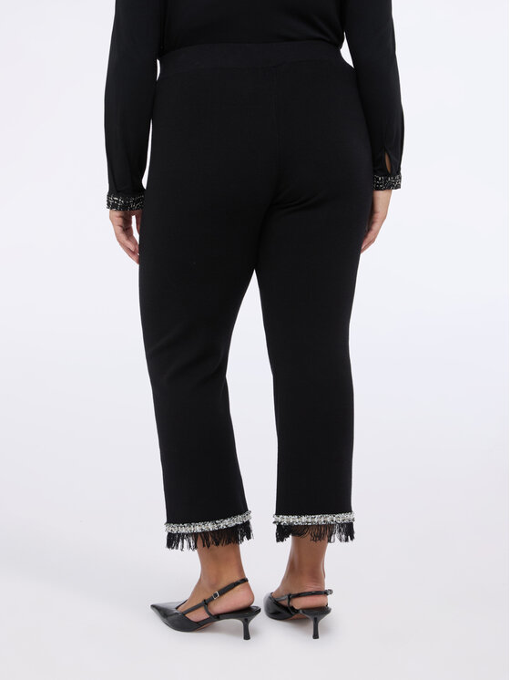 Fiorella Rubino Fiorella Rubino Pantaloni di tessuto P619L002271N033 Nero Flare Fit