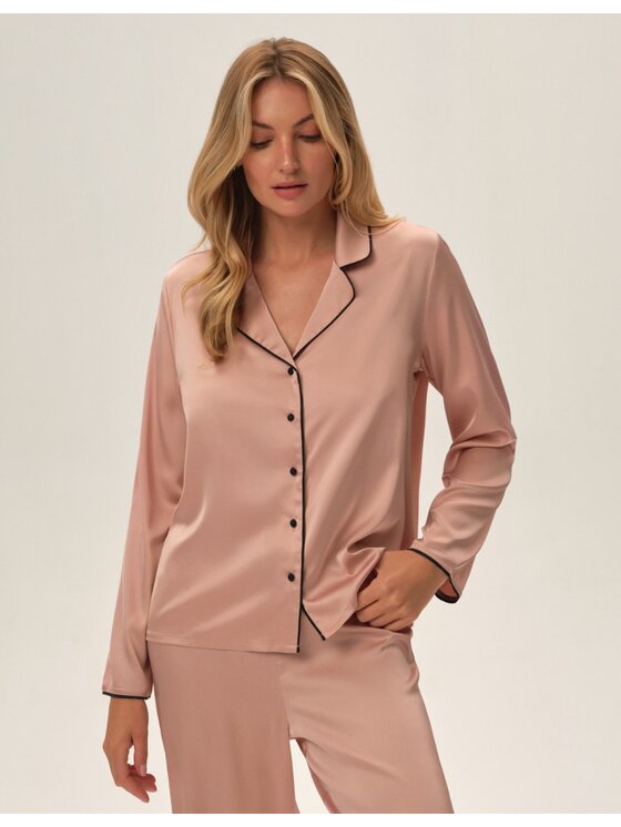 Esotiq Esotiq Piżama 42303 Różowy Regular Fit