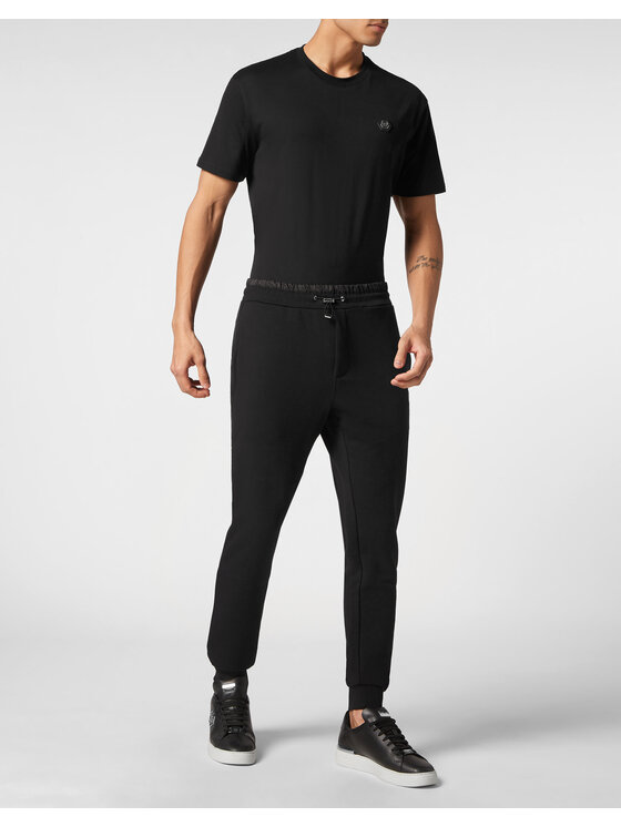 PHILIPP PLEIN PHILIPP PLEIN Teplákové kalhoty 8825 Černá Jogger Fit