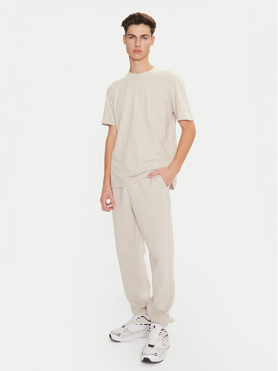 Champion Champion Tričko 220425 Écru Regular Fit