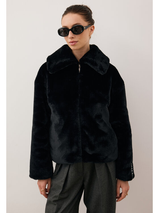 BIZUU BIZUU Kabát PIACENZA Černá Standard Fit