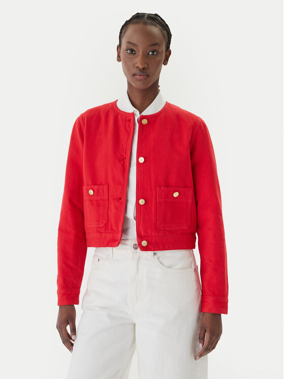 Tommy Hilfiger Tommy Hilfiger Дънково яке WW0WW48591 Оранжев Regular Fit