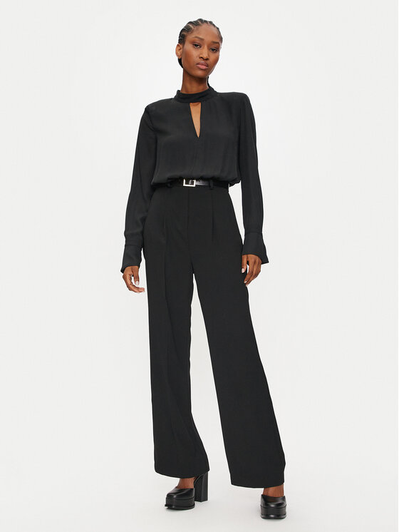 ViCOLO Overal TS0064 A Čierna Slim Fit