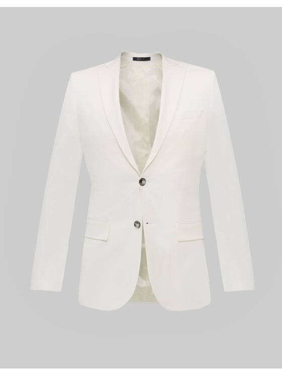 Borgio Borgio Marynarka lido Biały Slim Fit