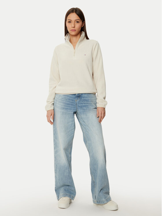Tommy Jeans Tommy Jeans Fliis DW0DW19751 Beež Regular Fit