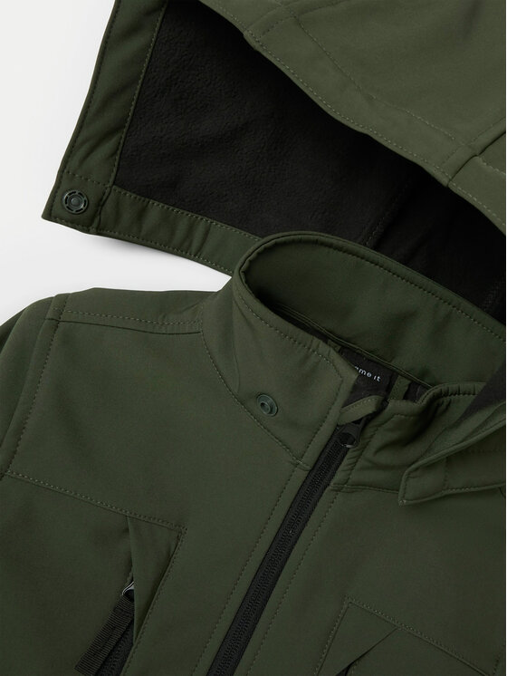 NAME IT NAME IT Softshell jakna Alfa 13232128 Zelena Regular Fit