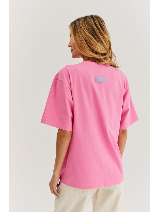NAOKO NAOKO T-Shirt Espresso Yourself Růžová Regular Fit