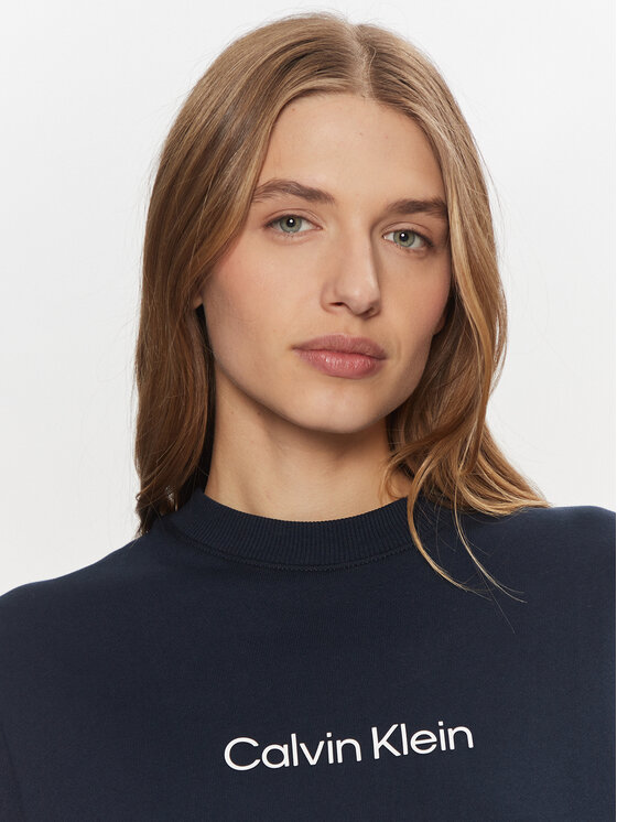Calvin Klein Calvin Klein Bluza K20K205450 Granatowy Regular Fit
