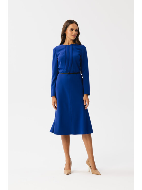 Stylove Stylove Každodenné šaty S347 Modrá Modern Fit