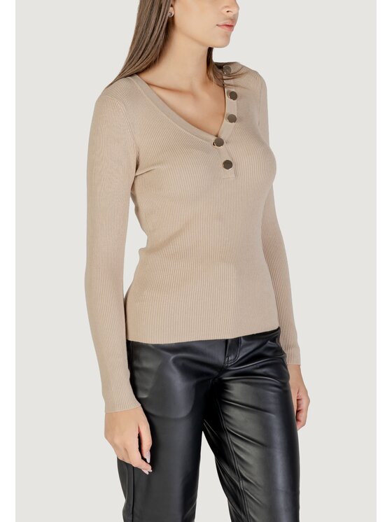 Morgan De Toi Morgan De Toi Maglione 201-MBANBI.N Beige Casual Fit