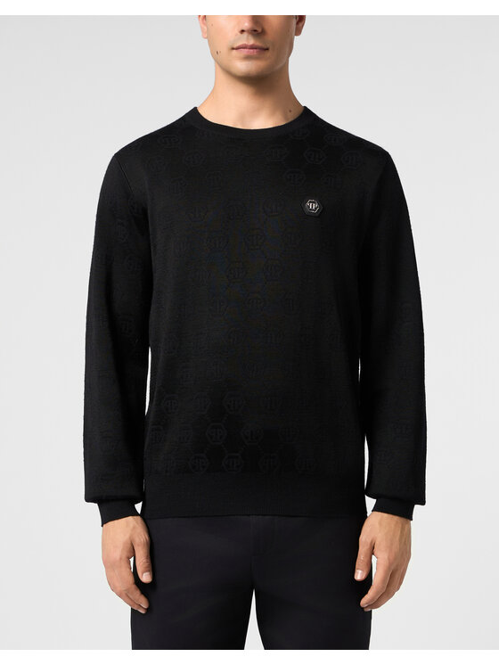 PHILIPP PLEIN PHILIPP PLEIN Felpa 31394 Nero Regular Fit