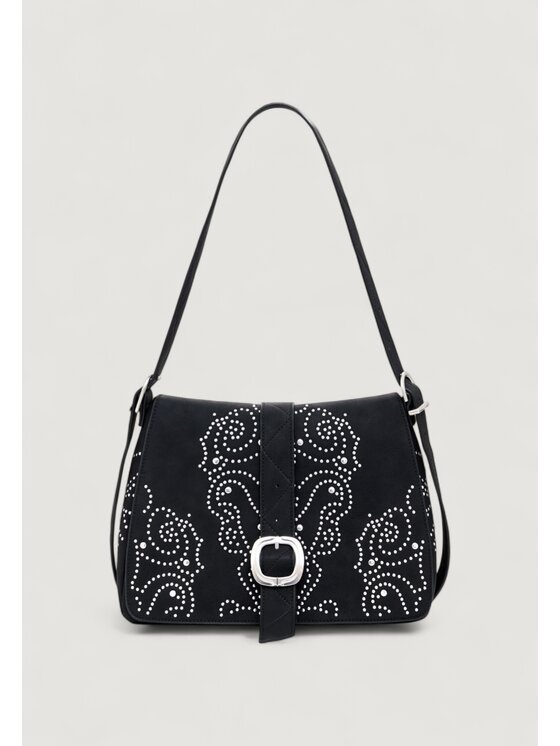 Desigual Desigual Torba BAG_POKER FACE POSADAS MI Czarny