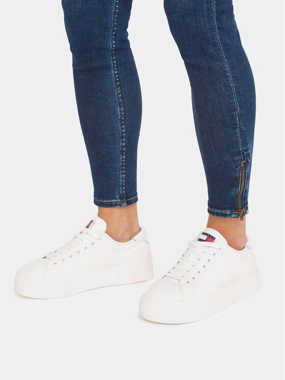 Tommy Jeans Tommy Jeans Снікерcи Tjw Foxing Flatform Sneaker EN0EN02480 Білий