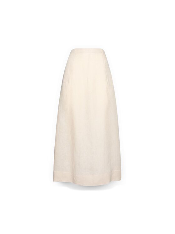 Elena Mirò Elena Mirò Gonna midi 1065P000089N002 Crema A-Line Fit