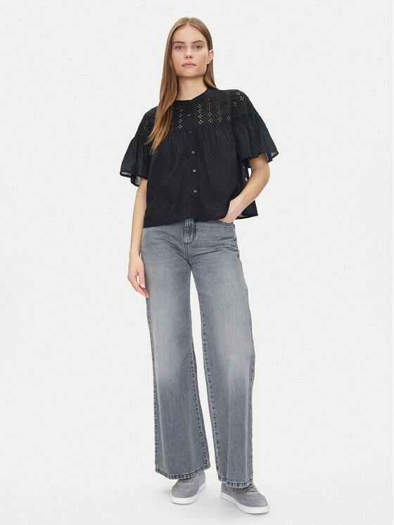 Gap Gap Srajca 728755-00 Črna Regular Fit