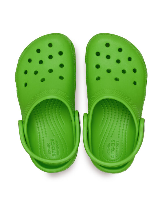 Crocs Crocs Pantoletten Classic Clog T 206990 Grün