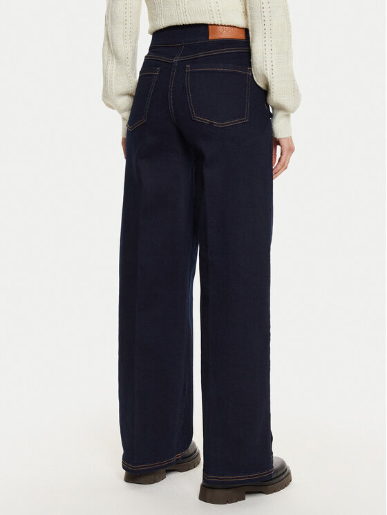 Silvian Heach Silvian Heach Jeansy Moldner GPA24304JE Tmavomodrá Wide Leg