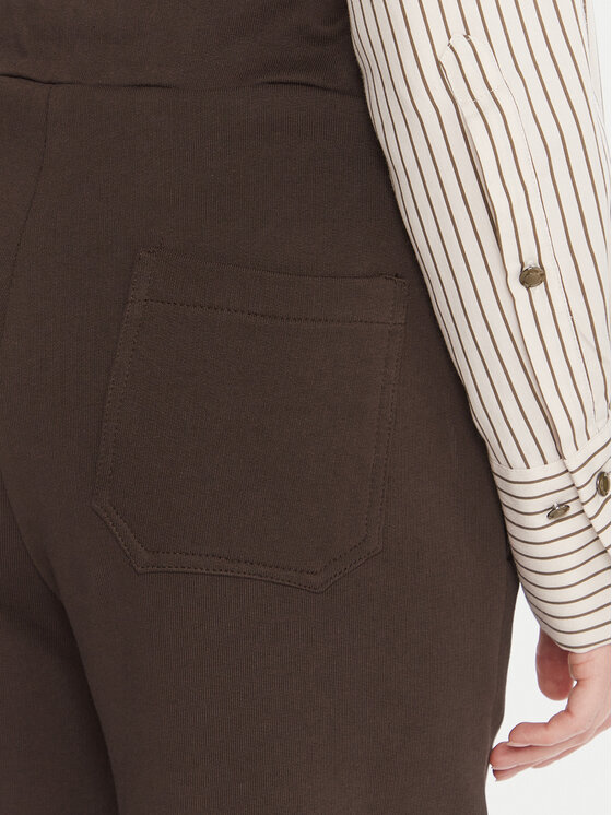 Maryley Maryley Donji dio trenerke 25IB558/07CO Smeđa Relaxed Fit