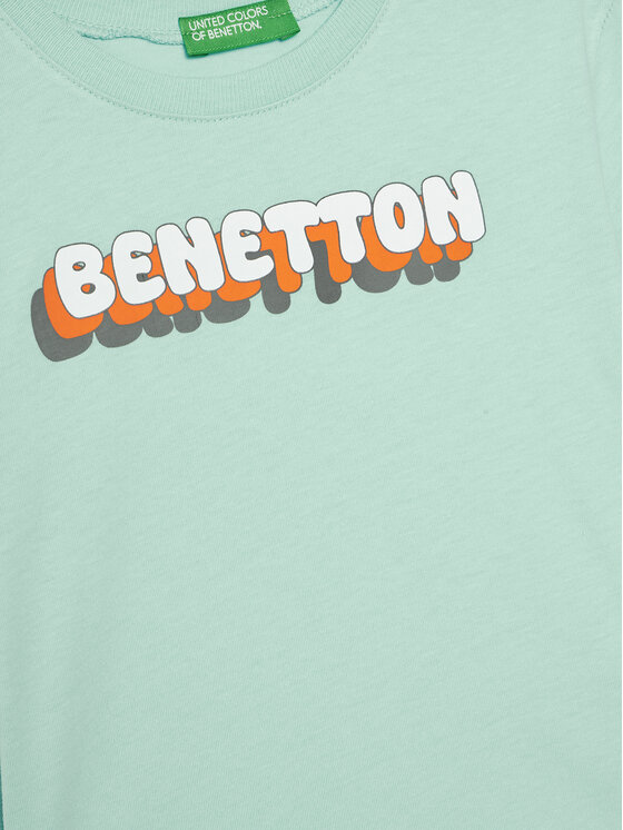 United Colors Of Benetton United Colors Of Benetton Majica 3I1XG10HT Zelena Regular Fit