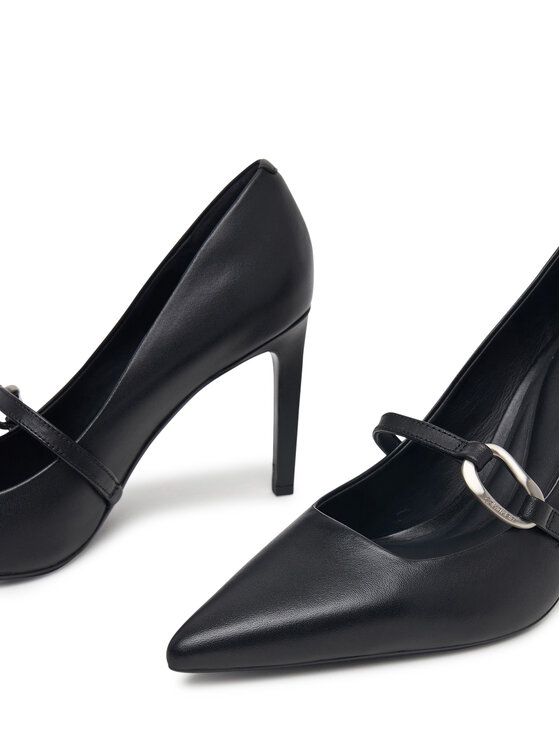 Calvin Klein Calvin Klein Čevlji z visoko peto Ess Stiletto 90 Hdw Lth HW0HW03303 Črna