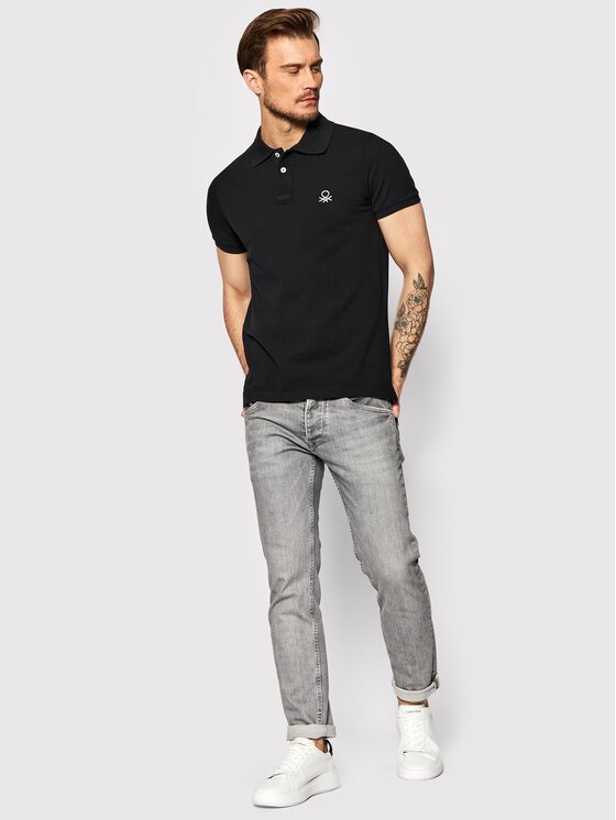 United Colors Of Benetton United Colors Of Benetton Polo 3089J3178 Nero Slim Fit