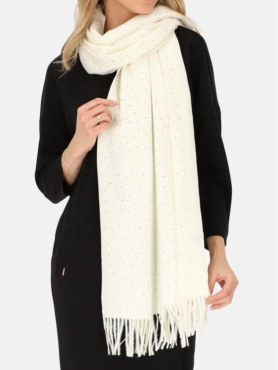 Potis & Verso Potis & Verso Szal KRYSZTAŁY Biały