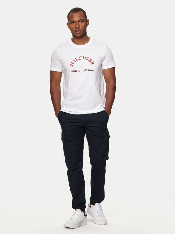 Tommy Hilfiger Tommy Hilfiger T-shirt Arch MW0MW35466 Bianco Slim Fit