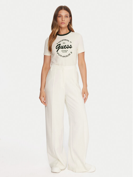 Guess Guess T-Shirt V5BI03 J1314 Béžová Slim Fit